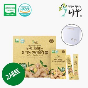 건강이열리는나무 바로 짜먹는 유기농 생강보감 진액 15g x 30포 x 2박스 쇼핑백 증정, 1세트(총 60포), 450g, 2개