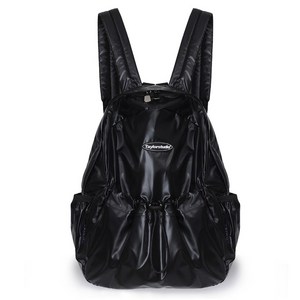 글로시 스트링 트렌디한 여성 여행 캐주얼 데일리 복조리백팩