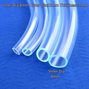 물펌프용 PVC 호스 튜브 파이프 1M 4-25mm 관개 분수 정원 수족관 유연한 산소, 1 Mete_8mmX10mm, 04 8mmX10mm_01 1 Mete