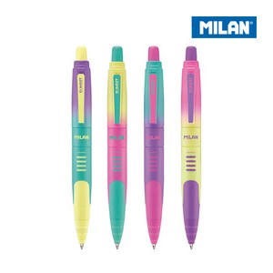 MILAN 밀란 컴팩트 선셋 볼펜 블루 잉크 1mm, 1개, 퍼플