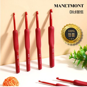 MANETMONT 모사용 코바늘 9종 뜨개질 도구 (낱개/세트), 1개, 04. 6호(3.5mm)