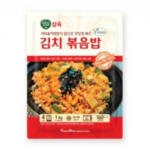 즉석간편식 가마솥직화방식 밥으로 만든 비건 김치볶음밥 1kg (250g x 4봉), 1개, 250g, 4개