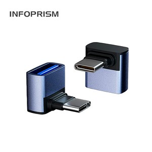 INFOPRISM / USB 3.1 C타입 A타입 각도 변환 젠더 90도 180도 L형 U형 ㄱ형 IA-922, Model F : A타입-C타입(L형), 1개