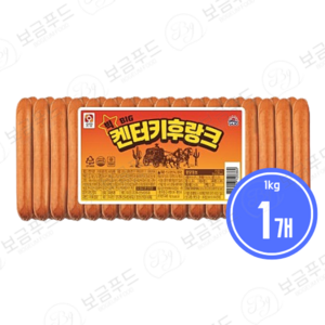 [푸른들마켓][사조] 빅켄터키후랑크S(1kg), 1개, 1kg