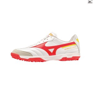 [국내배송] 미즈노 MORELIA SALA CLASSIC TF 화이트/피리코랄2/볼트2 경량성 내구성 풋살화