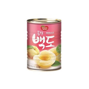 동원 백도 복숭아 통조림, 400g, 7개