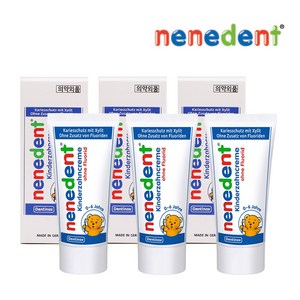 네네덴트 어린이 무불소 치약 3개, 50ml, 50ml