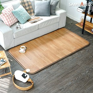 삼바텍 마루무늬 거실용 온수매트(소형 100x183cm) 라돈 전자파 걱정없는 친환경 온열매트, 마루무늬 소형 100x183cm+보일러