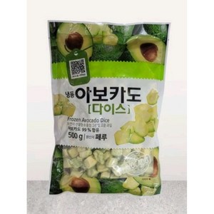 냉동 아보카도 하프컷 1KG 다이스, 1개