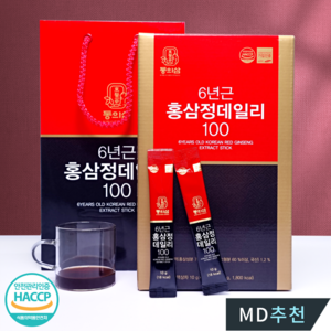 에브리타임 데일리 홍삼스틱10g x 100포 (선물포장), 10g, 3개