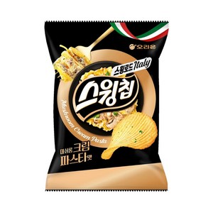 오리온 스윙칩 머쉬룸크림파스타맛, 6개, 50g