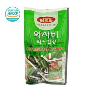 간장 움트리 와사비 믹스간장 (10gX100ea)X5ea 무배 배달 포장 업소용 식당용 일식, 1000g, 5개