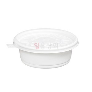 [ILYONG] 원형 죽용기 TY 125파이 소 250ml 600세트 백색, 600개, 1세트