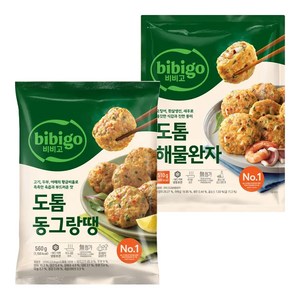 CJ 비비고 도톰동그랑땡 560g + 도톰해물완자 510g, 1세트, 1.07kg