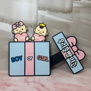 젠더리빌 토퍼 임밍아웃 뱀띠 성별공개 베이비샤워 서프라이즈 빵빵자매, 남아
