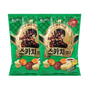 롯데 스카치 캔디 1553g x2개 세가지맛 커피캔디 대용량, 1.553kg, 2개