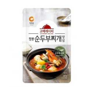 고메레시피 짬뽕 순두부찌개 양념, 140g, 1개