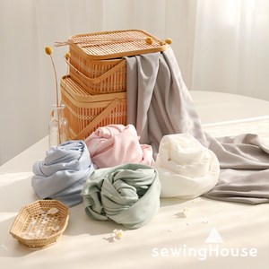 230cm초광폭! 프리미엄 60수 모달 무지원단 소프트무드 5종 /침구원단 의류원단, 크림화이트