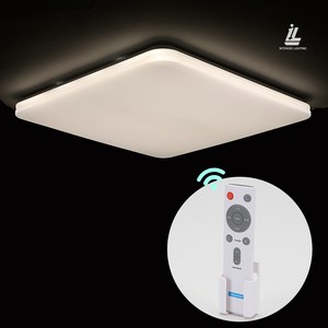 인테리어조명 리모컨 방등 55W KS역률0.9 천장등 천정등 LED등 LED조명 전등, 55W 사각 리모컨 방등 KS