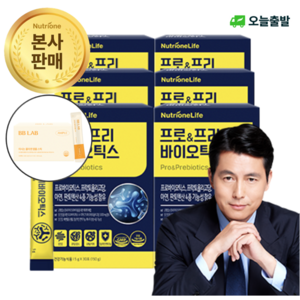 [오늘출발] 뉴트리원 프로&프리바이오틱스 유산균 세트 구성, 30포, 6박스