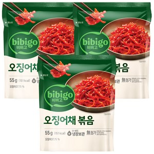 비비고 오징어채볶음 55g, 3개