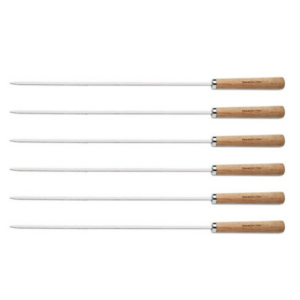 트라몬티나 나무손잡이 바베큐 스텐 꼬치 40cm, 혼합색상, 6개