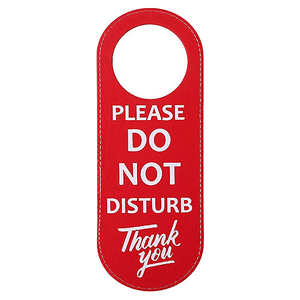 사무실 호텔 문고리 컬러 스타일 고급 안내판, 레드 DO NOT DISTURB, 1개