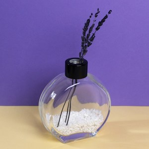 디퓨저용기 - 써클 ( 180ml ), [ 블랙캡 (+속캡포함) ], 1개