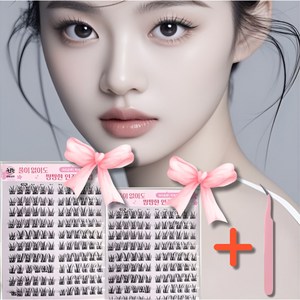요꼬미 3D 인조 속눈썹 노글루 원터치 C컬 딥블랙 120P, 1개, 스프링데이즈 블랙