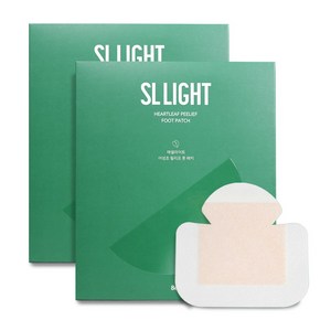 BEST) [정품] SL LIGHT 뒤꿈치 고민 해결사 어성초 필리프 풋패치 저자극 보습 묵은각질 집중케어, 2개, 8개입