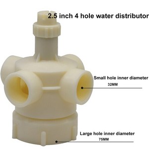 암나사 물 분배 스프링클러 헤드 냉각탑 예비 부품 대형 3 스플래시 스프레이 노즐, [04] 2.5 inch 4 hole, 1개