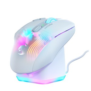 로캣 콘 엑스피 에어 Kone XP Ai 무선 게이밍 마우스 (White), 화이트