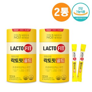 종근당 락토핏 생유산균 골드 프로바이오틱스 아연 유산균 라토픽 50포, 2개, 구성선택, 50포x2통_100일분, 100g