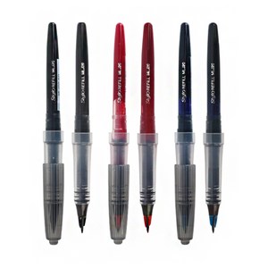 펜텔(Pentel) 펜텔 수성펜 만년필식 트라디오 리필 MLJ20, 블루