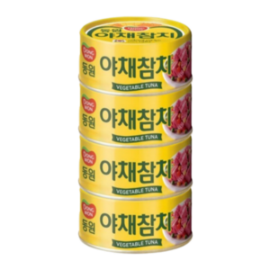 동원참치 야채참치, 90g, 4개