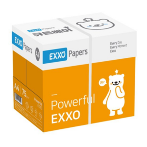 [엑소] (EXXO) 큐트베어 A4 복사용지(A4용지) 75g 2500매 4BOX, 2500개