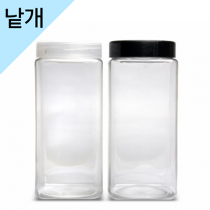 HD-다담 사각 1000ml (1p) 잡곡통 시리얼통 소분통 냉장고정리용기, 흰색캡, 1개