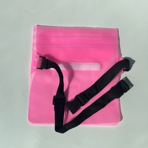 스모모스튜디오 PVC 수영가방 방수파우치 형광색 핑크, 8개