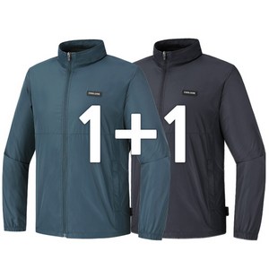 [1+1] 남성 넘버원 라이프 경량 바람막이 C40-2 점퍼 자켓 아우터 아웃도어 등산복 일상복 외출복 방수 원드브레이커 봄