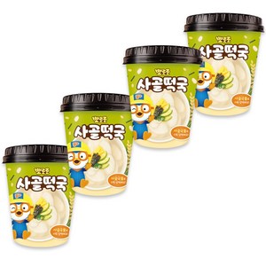 (소비기한 임박 25.01.28) 뽀로로 사골떡국, 4개, 90g