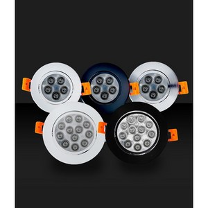 LED 3/4인치 회전매입등 일체형 [5W/10W], 레드 LED 4인치 10W 회전매입등 화이트/전구색, 1개