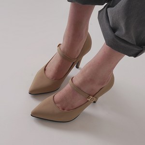 나나구두 여성 누박 9cm뽀족코 9cm 메리제인 하이힐 스트랩 펌프스