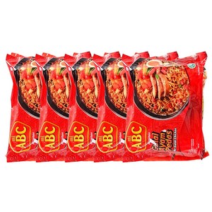 인도네시아 ABC 굴라이 아얌 쁘다스 핫치킨 라면 75g, 5개