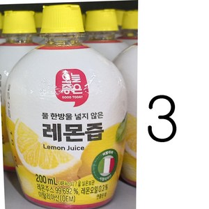 오늘좋은 레몬즙, 3개, 200ml