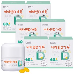 함소아 비타민D 1000IU 60p, 60정, 6개