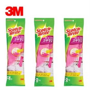 3M 황토숯고무장갑 고리형, 310 X 98 (소), 소(S), 1개