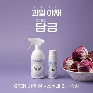 씻지말고 담금 105g+500ml SET 과일세정제 칼슘파우더, 1개, 500ml