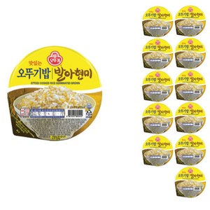 오뚜기 발아현미밥, 210g, 12개