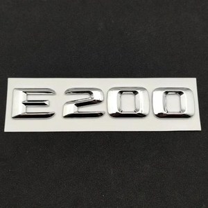 메르세데스 벤츠 엠블럼 배지 로고 트렁크 스티커 액세서리 3D ABS 크롬 메르세데스 벤츠 E200 E220 E300 E320 E350 W213 W212 W211, [01] E200 Chrome, [01] Chrome E200
