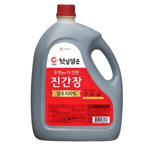 청정원 햇살담은 두 번 달여 더 진한 진간장, 3.6L, 1개